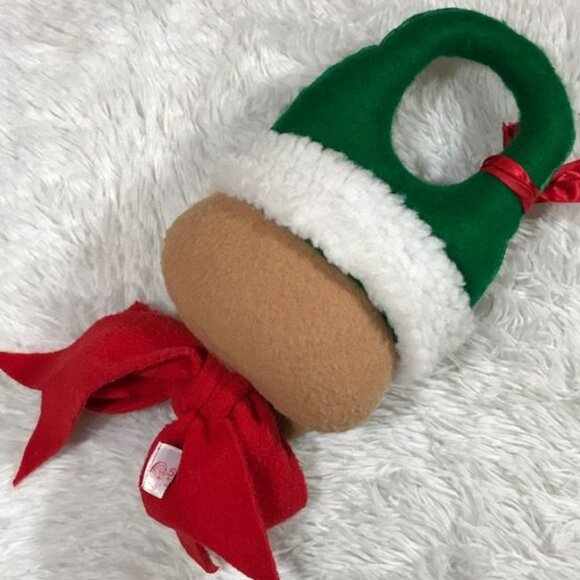 Santa's Workshop Plush Stuffed Christmas Reindeer Door Knob Hanger - Picture 8 of 9